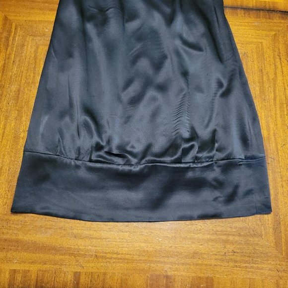 Cache' Black Silk Satin Backless Dress - evening dress - Picture 5 of 15